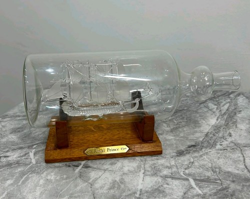 Vintage glass ship - vintage,