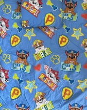 PAW PATROL Toddler Size 4 Tog Quilt Pillow & Covers Set Bedding Bundle Blue