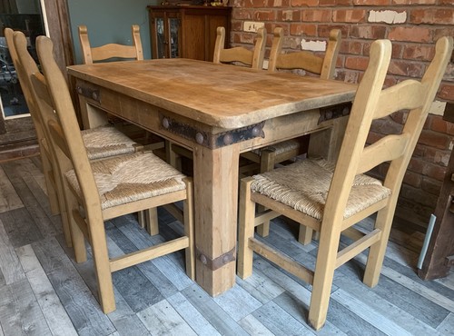 Vintage farmhouse dining set - vintage,