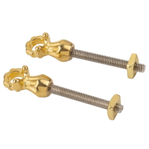 Fancy brass eye bolts with - brass,