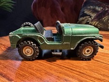 Vintage Corgi Jeep CJ-5 Diecast Car Green 1970s Made in Great Britain 9.5cm