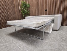 Sofa.com Long Island Slim 2.5 Seater Sofa Bed In Stoneware Easy Cotton RRP-£2250