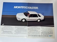 Original 1986 MG Montego Turbo White Magazine Advert Garage Man Cave Retro