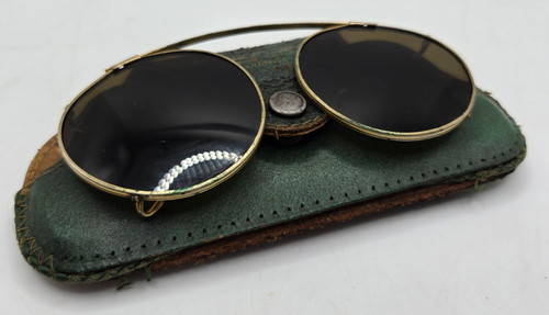 Vintage clip sunglasses - clip,