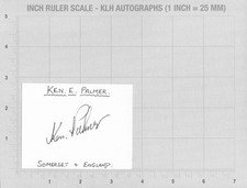 Ken Palmer Hand Signed White