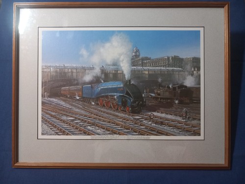 Framed railway picture - , of