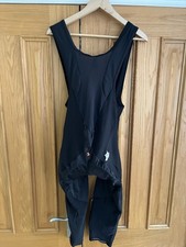 Assos FL Mille Black Padded Bib Tights 3/4 Length. Size XLG.  Good Condition