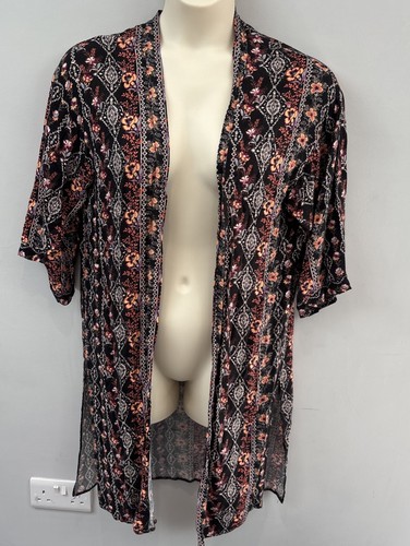 Women boho floral open - open, front