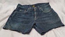 Lee Riders Blue Denim Shorts W32 Unisex