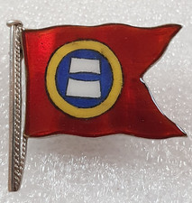Unidentified shipping Merchant Navy sterling Silver & Enamel Staff Badge