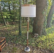 Cow Skin And Silver Tall Floor Lamp