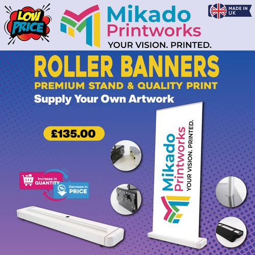 Premium roller banner printed - banner,