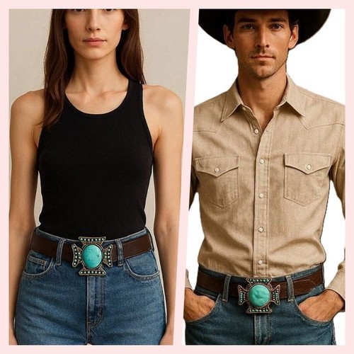 Western navajo leather - navajo, belt
