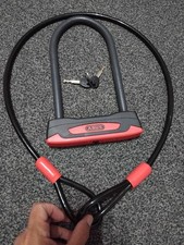 ABUS Granit London 53 Lock and Loop Cable With 2keys Very Good Condition