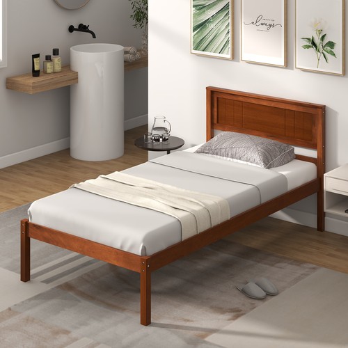 Twin size wooden - platform, bed