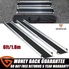 2x 6ft long Telescopic Ramps - Longer Lip for Loading over Car Bumpers universal