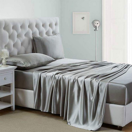 Silk satin sheets - satin, full