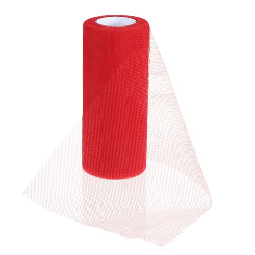 Durable red polyester tulle - durable,