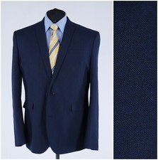 Mens Navy Blue Blazer 46R UK