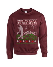 Driving Home For Christmas Funny Golf Adults Christmas Jumper Xmas Sweatshirt