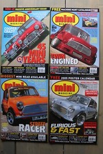 4 x MINI Magazine 2004-2005 Cooper Classifieds Shows Racing Restoration Adverts