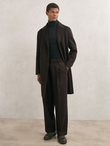 Reiss mens brown wool - brown,