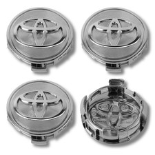 Toyota Alloy Wheel Centre Cap Hub x4 For Many Models 62mm Silver Grey 3D