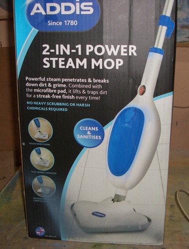 Addis power steam mop cleans - addis,