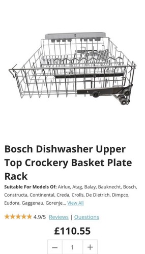 Dishwasher top rack - dishwasher,