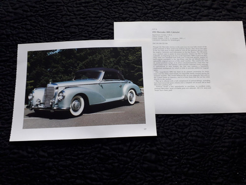1952 mercedes benz - -benz, coupe