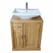 Oak Bathroom Vanity Unit