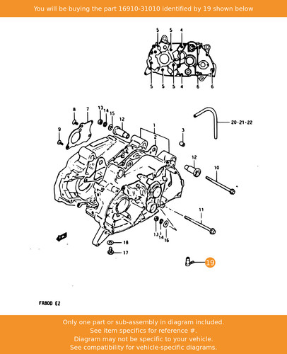 Suzuki union oil hose - suzuki,