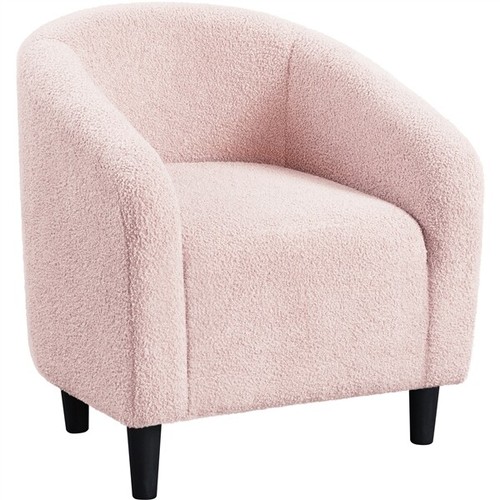 Tub chair armchair boucle - armchair,