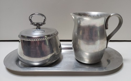 Vintage artisan aluminum metal - vintage,