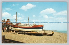 R786935 Aldeburgh Lifeboat and Beach Ernest Joyce Norwich Plastichrome by Colour