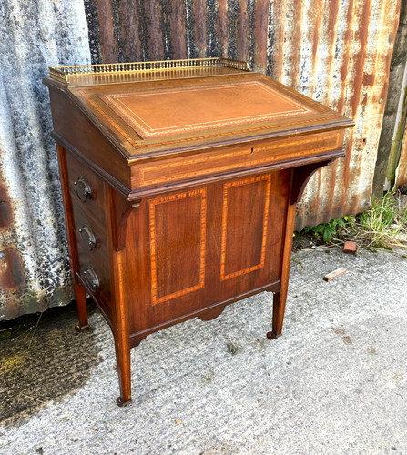 Edwardian inlaid mahogany - inlaid,