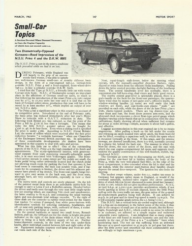 Nsu prinz and dkw - nsu,