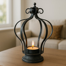 Crown Tea Light Candle Holder