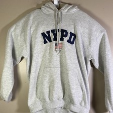 Gildan NYPD Hoodie Mens Large