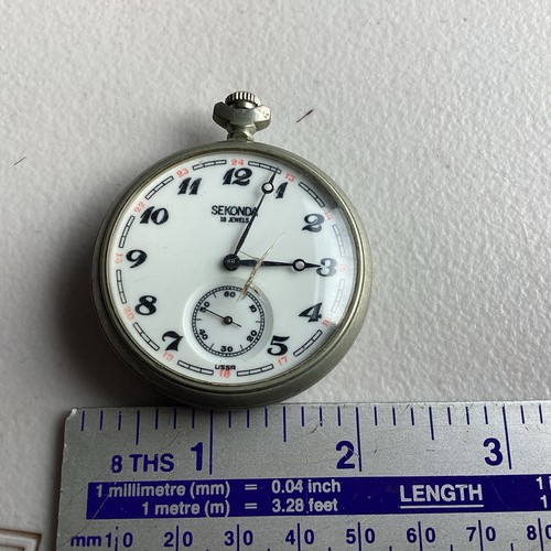 Sekonda vintage railway pocket - vintage,