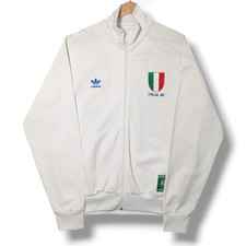 Adidas Italia 82 Track Jacket Mens XL White Football Italy World Cup Retro