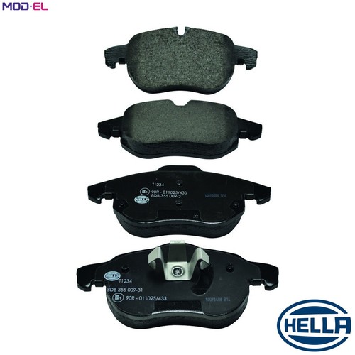 Brake pad set disc - brake, 8db