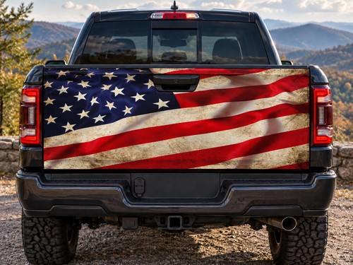 Distressed american flag - distressed,