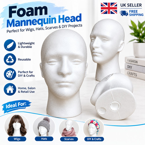 Men foam head - men's, polystyrene