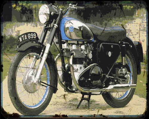 Ajs model metal sign - 30,
