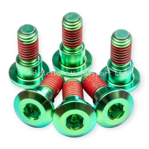 Green titanium rear disc - green,