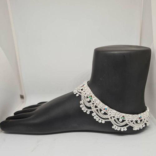 Anklet silver plated ankle - silver,