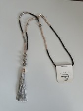 New Italian Lagenlook Tassel & bead Fashion Long Statement Necklace Pendant