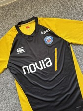 Bath Rugby Black/Yellow Canterbury Training Rugby Shirt Size Men’s Medium