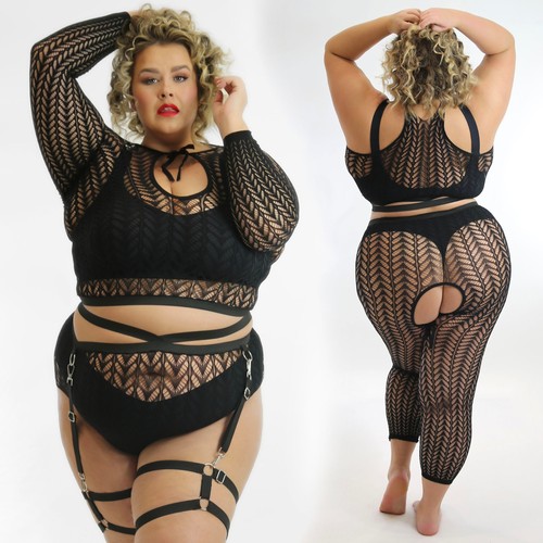 Size lace fishnet - uk,